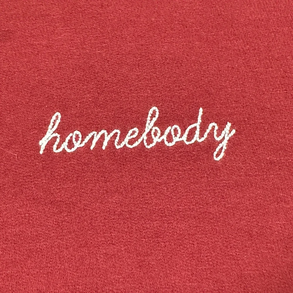 Magnolia Homebody Hoodie‎ Womens Medium Burgundy Homebody Sweatshirt Soft Cozy